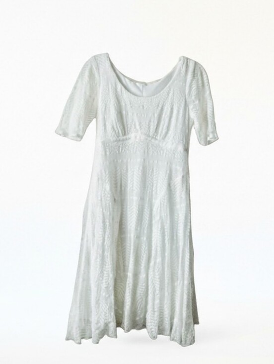 Westport 1962 Dresses & Skirts - Vintange Cottage-Prairie White Lace Midi Special Occassion Dress - Petite